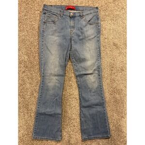 Levis 515 Jeans Womens 12L Blue Strauss Nouveau Boot Cut Stretch Light Wash